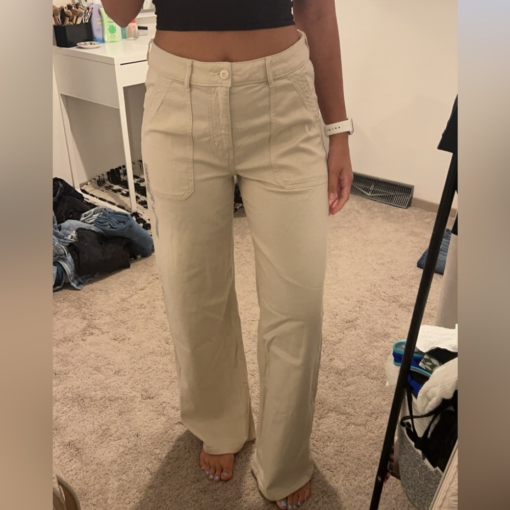 New with tags American eagle super high rise baggy wide leg pants.